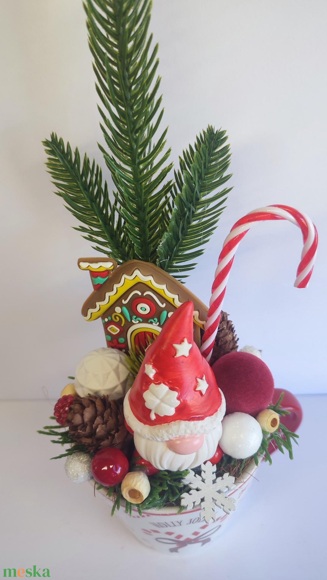 Bögrés karácsonyi dekoráció,manós - otthon & életmód - dekoráció - asztal és polc dekoráció - asztaldísz - Meska.hu Bögrés karácsonyi dekoráció,manós - otthon & életmód - dekoráció - asztal és polc dekoráció - asztaldísz - Meska.hu