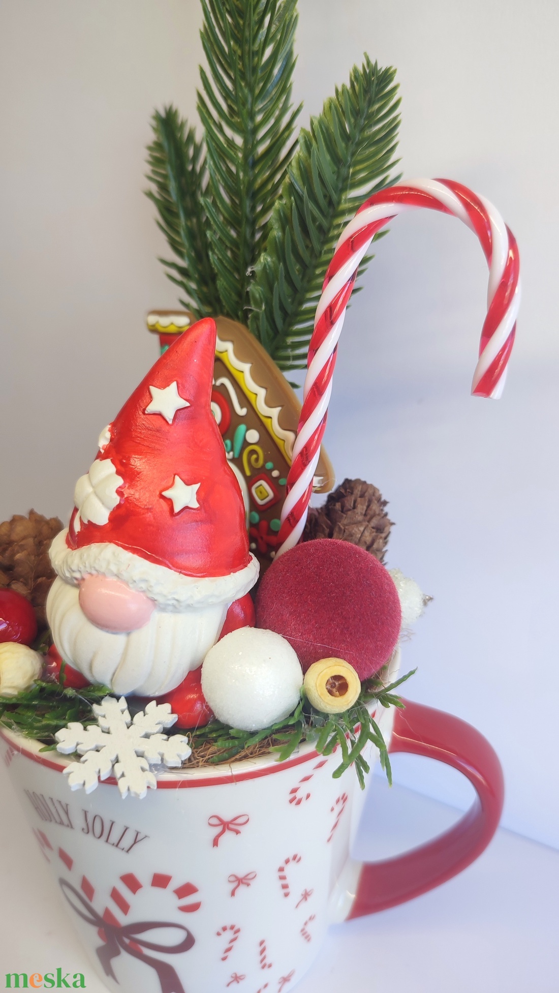 Bögrés karácsonyi dekoráció,manós - otthon & életmód - dekoráció - asztal és polc dekoráció - asztaldísz - Meska.hu Bögrés karácsonyi dekoráció,manós - otthon & életmód - dekoráció - asztal és polc dekoráció - asztaldísz - Meska.hu