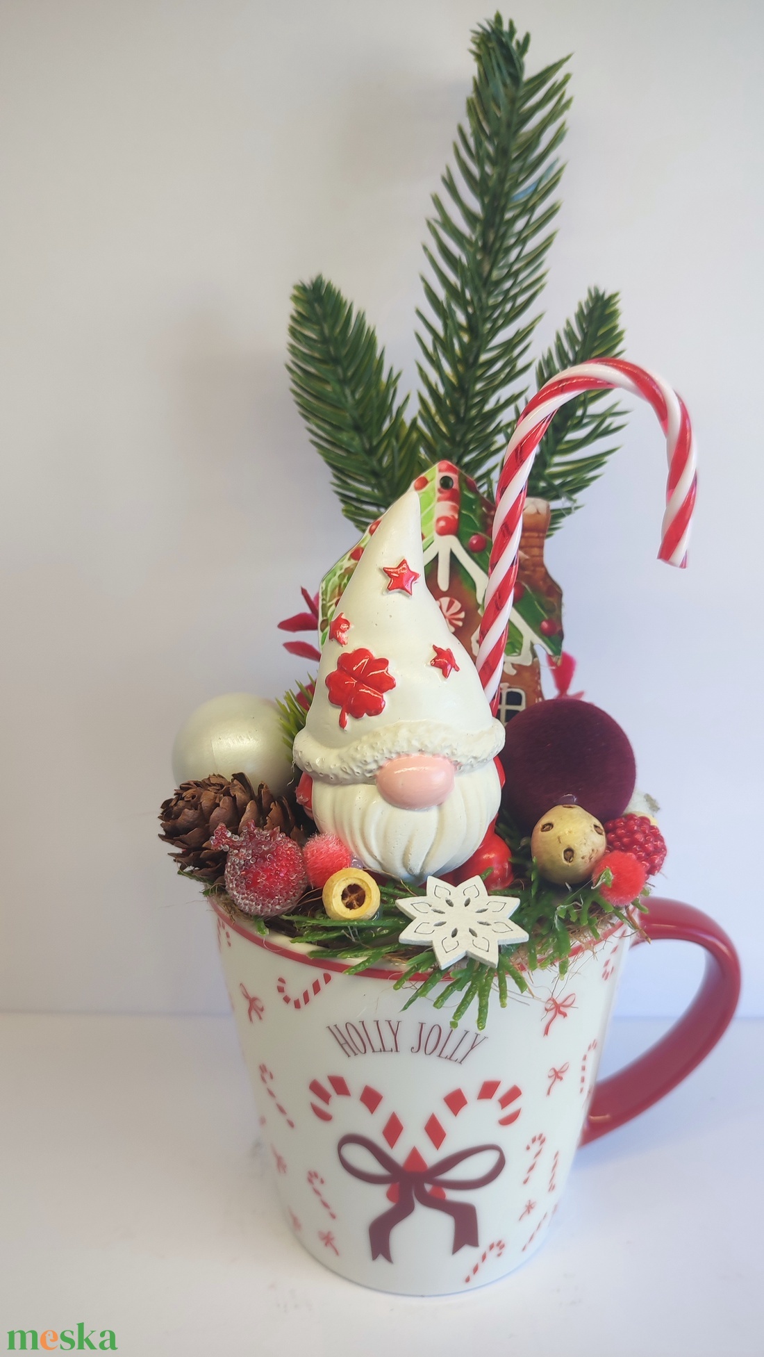 Bögrés karácsonyi dekoráció,manós - otthon & életmód - dekoráció - asztal és polc dekoráció - asztaldísz - Meska.hu Bögrés karácsonyi dekoráció,manós - otthon & életmód - dekoráció - asztal és polc dekoráció - asztaldísz - Meska.hu