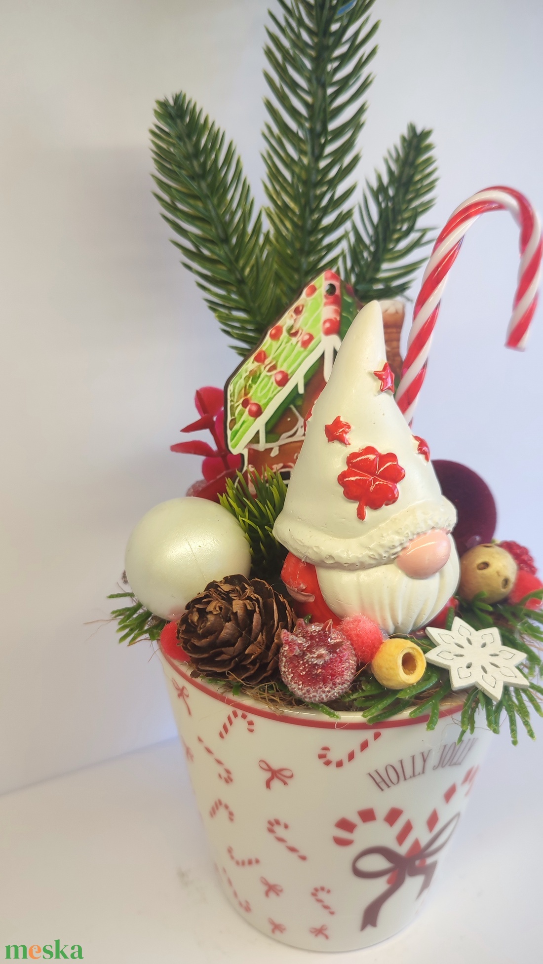 Bögrés karácsonyi dekoráció,manós - otthon & életmód - dekoráció - asztal és polc dekoráció - asztaldísz - Meska.hu Bögrés karácsonyi dekoráció,manós - otthon & életmód - dekoráció - asztal és polc dekoráció - asztaldísz - Meska.hu