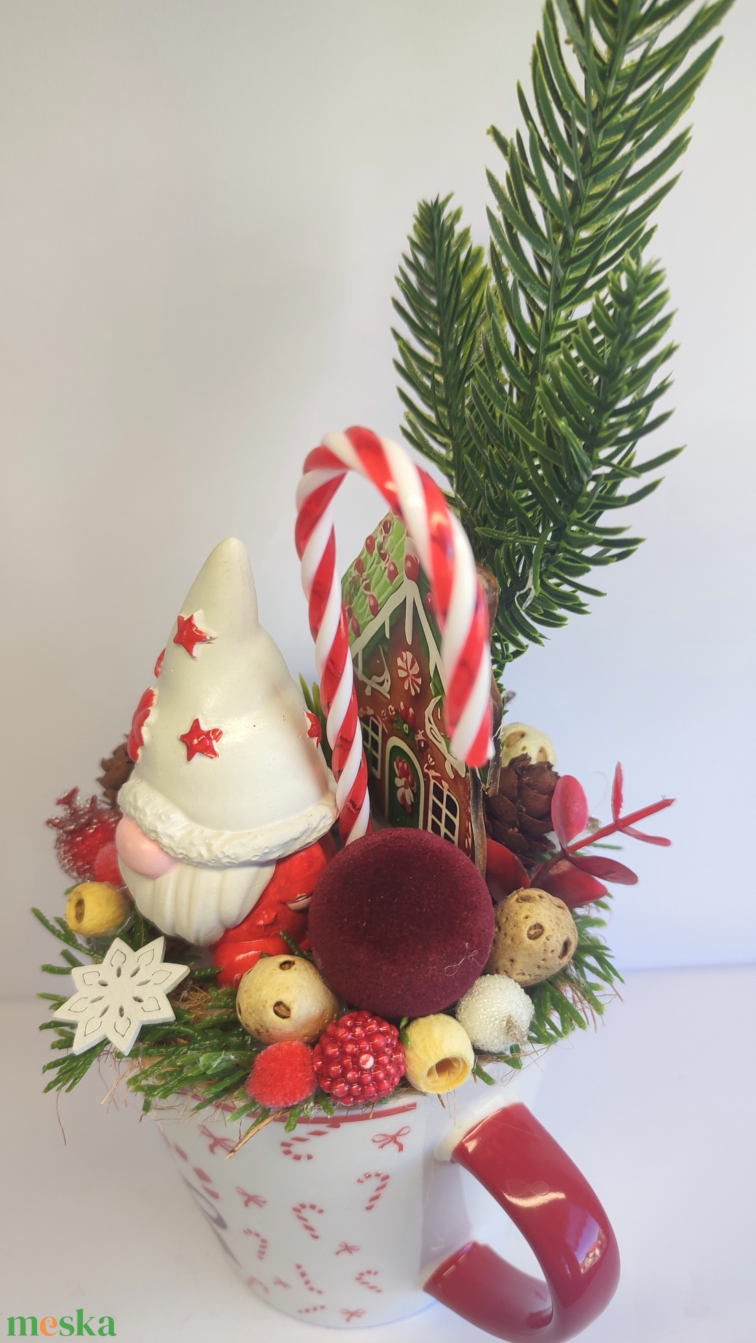 Bögrés karácsonyi dekoráció,manós - otthon & életmód - dekoráció - asztal és polc dekoráció - asztaldísz - Meska.hu Bögrés karácsonyi dekoráció,manós - otthon & életmód - dekoráció - asztal és polc dekoráció - asztaldísz - Meska.hu