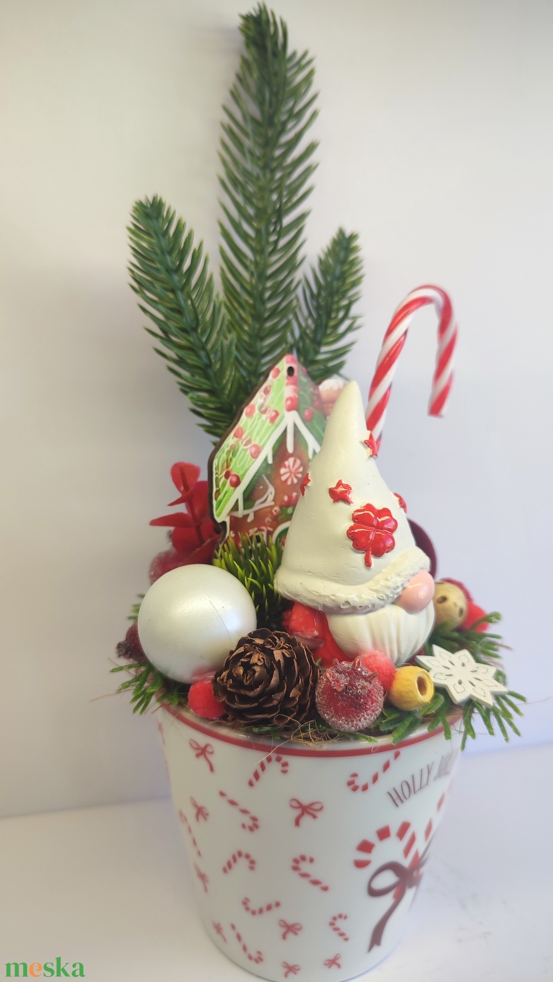 Bögrés karácsonyi dekoráció,manós - otthon & életmód - dekoráció - asztal és polc dekoráció - asztaldísz - Meska.hu Bögrés karácsonyi dekoráció,manós - otthon & életmód - dekoráció - asztal és polc dekoráció - asztaldísz - Meska.hu