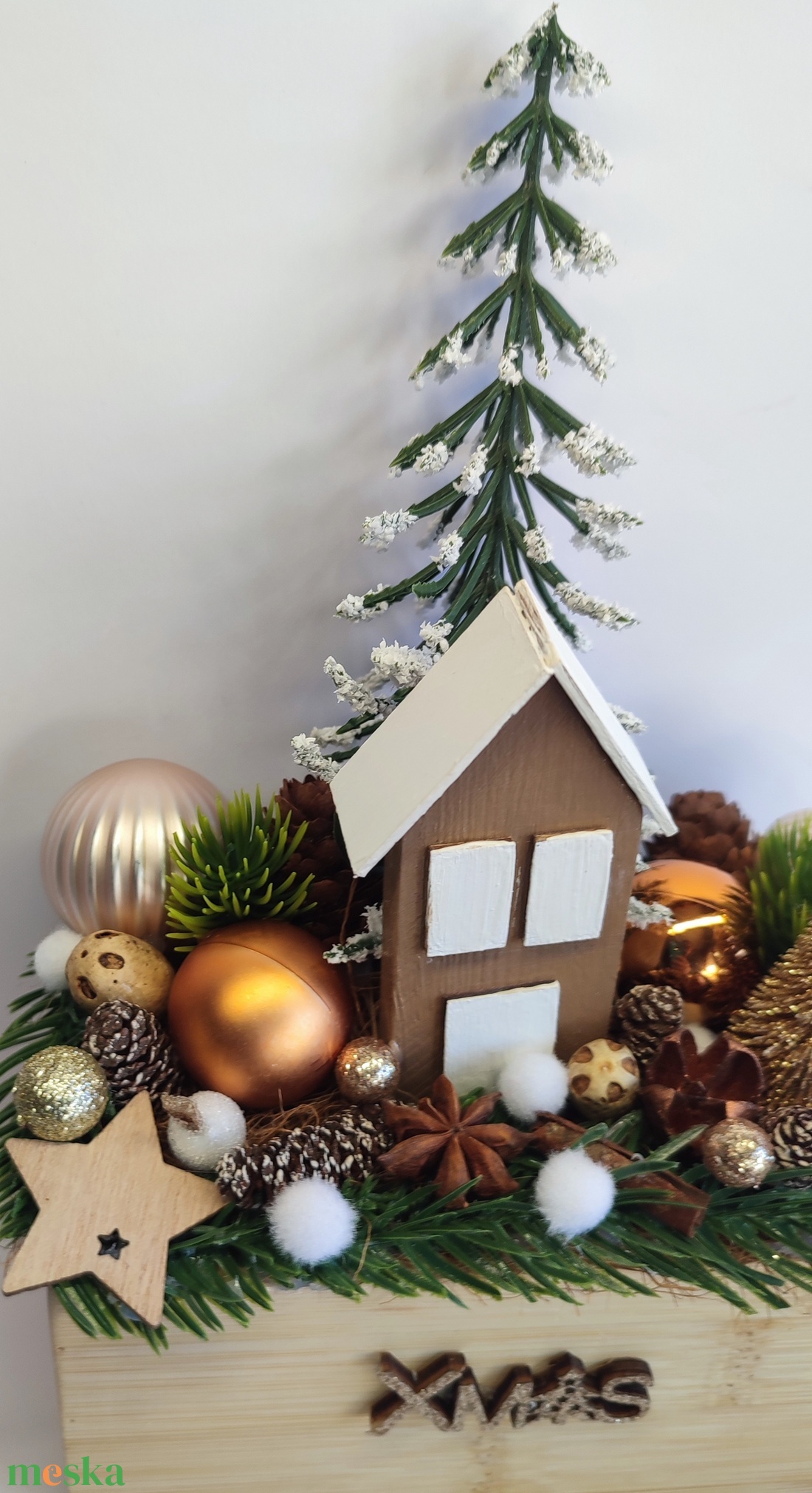 Karácsonyi dekoráció házikós - otthon & életmód - dekoráció - asztal és polc dekoráció - asztaldísz - Meska.hu