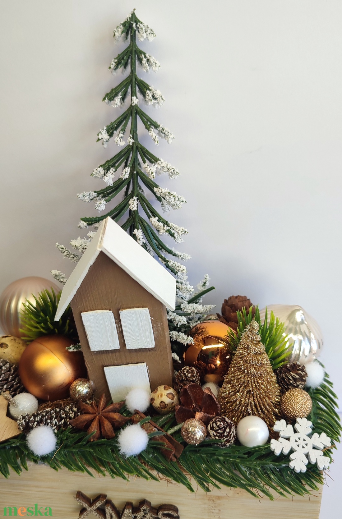 Karácsonyi dekoráció házikós - otthon & életmód - dekoráció - asztal és polc dekoráció - asztaldísz - Meska.hu