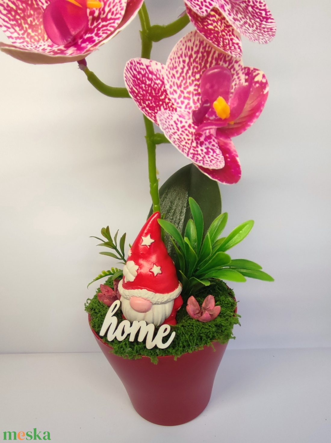 Orchidea manóval - otthon & életmód - dekoráció - asztal és polc dekoráció - asztaldísz - Meska.hu