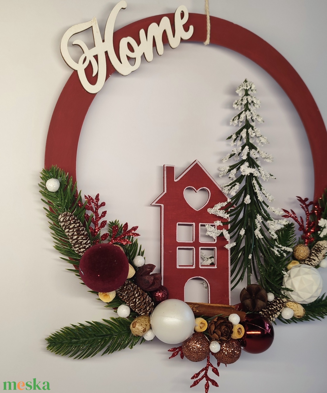 Karácsonyi kopogtató  - otthon & életmód - dekoráció - ajtó- és ablak dekoráció - ajtódísz & kopogtató - Meska.hu