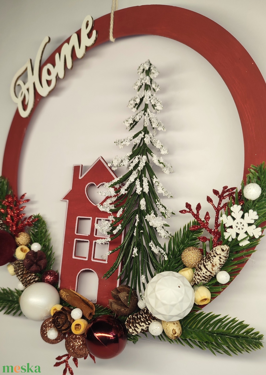 Karácsonyi kopogtató  - otthon & életmód - dekoráció - ajtó- és ablak dekoráció - ajtódísz & kopogtató - Meska.hu