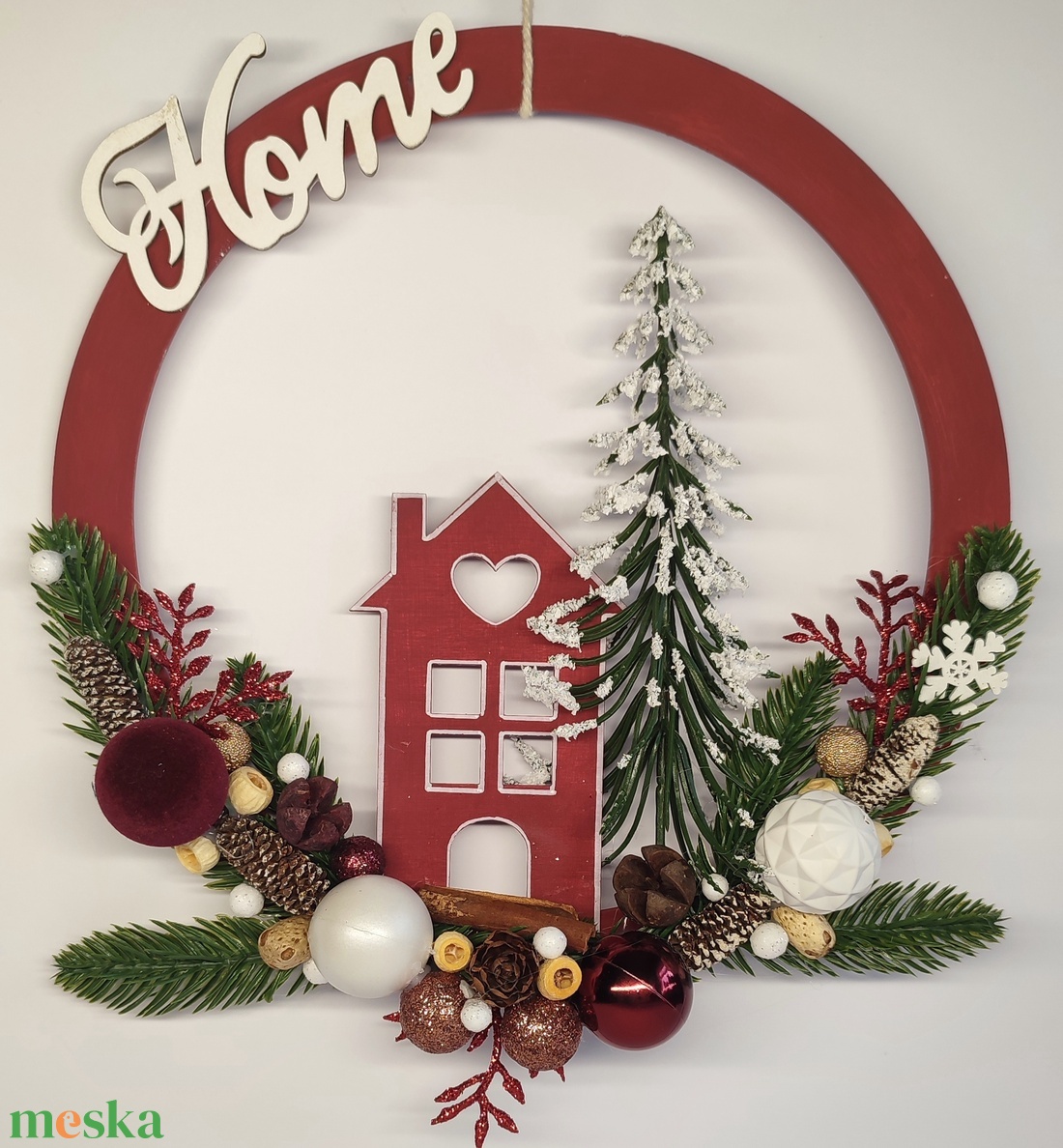 Karácsonyi kopogtató  - otthon & életmód - dekoráció - ajtó- és ablak dekoráció - ajtódísz & kopogtató - Meska.hu