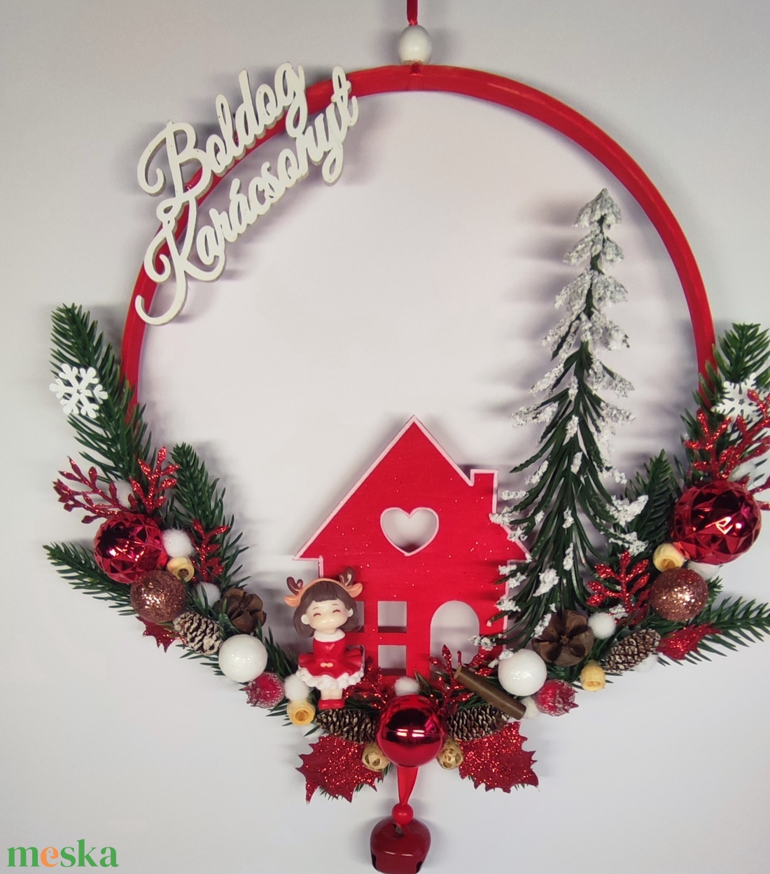 Karácsonyi ajtódísz  - otthon & életmód - dekoráció - ajtó- és ablak dekoráció - ajtódísz & kopogtató - Meska.hu