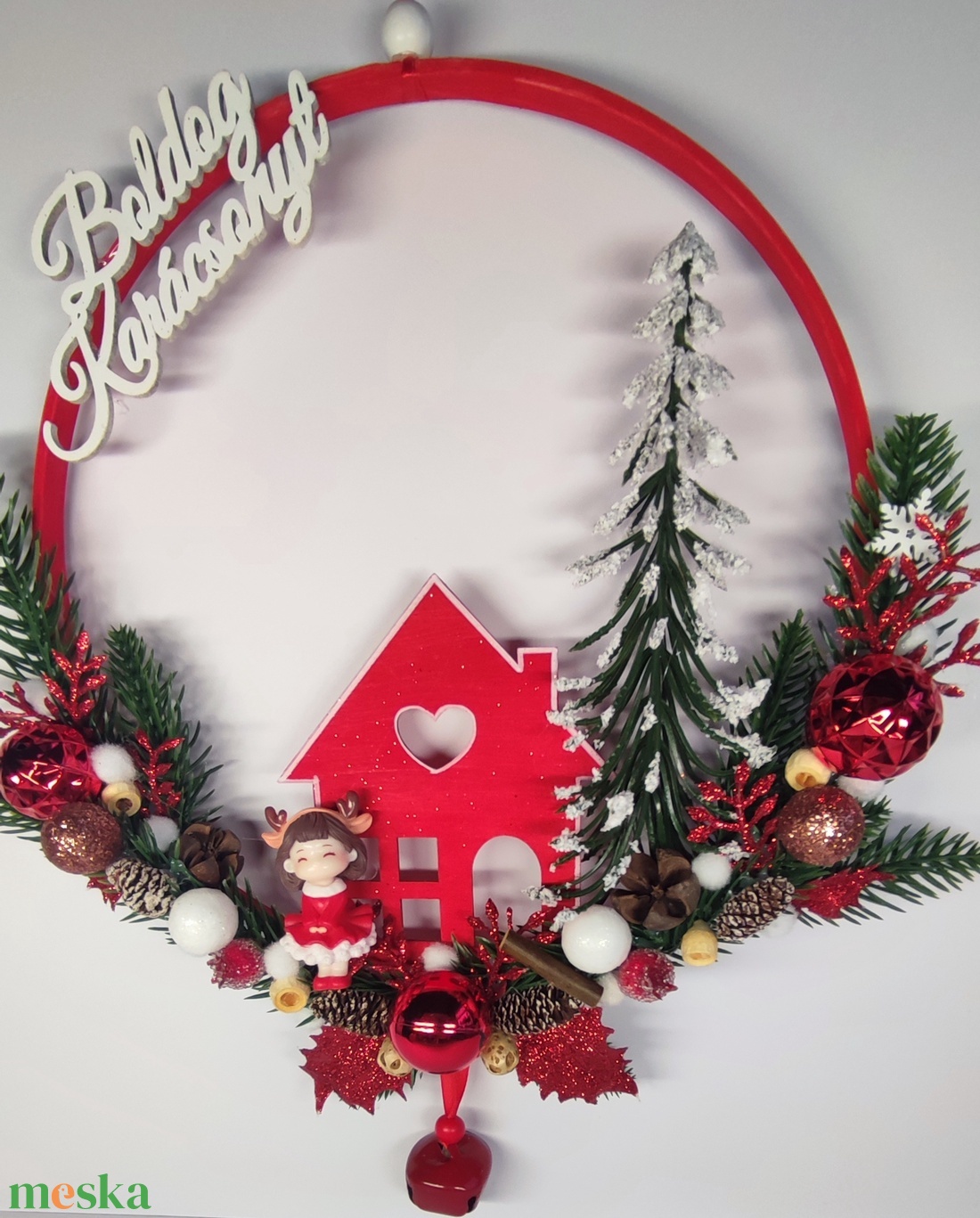 Karácsonyi ajtódísz  - otthon & életmód - dekoráció - ajtó- és ablak dekoráció - ajtódísz & kopogtató - Meska.hu
