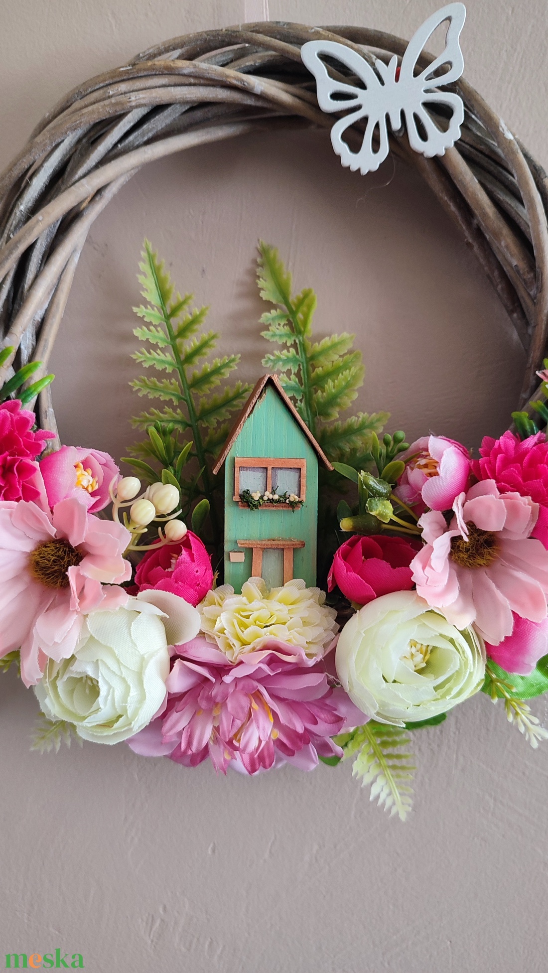 Otthon melege - házikós ajtódísz  - otthon & életmód - dekoráció - ajtó- és ablak dekoráció - ajtódísz & kopogtató - Meska.hu