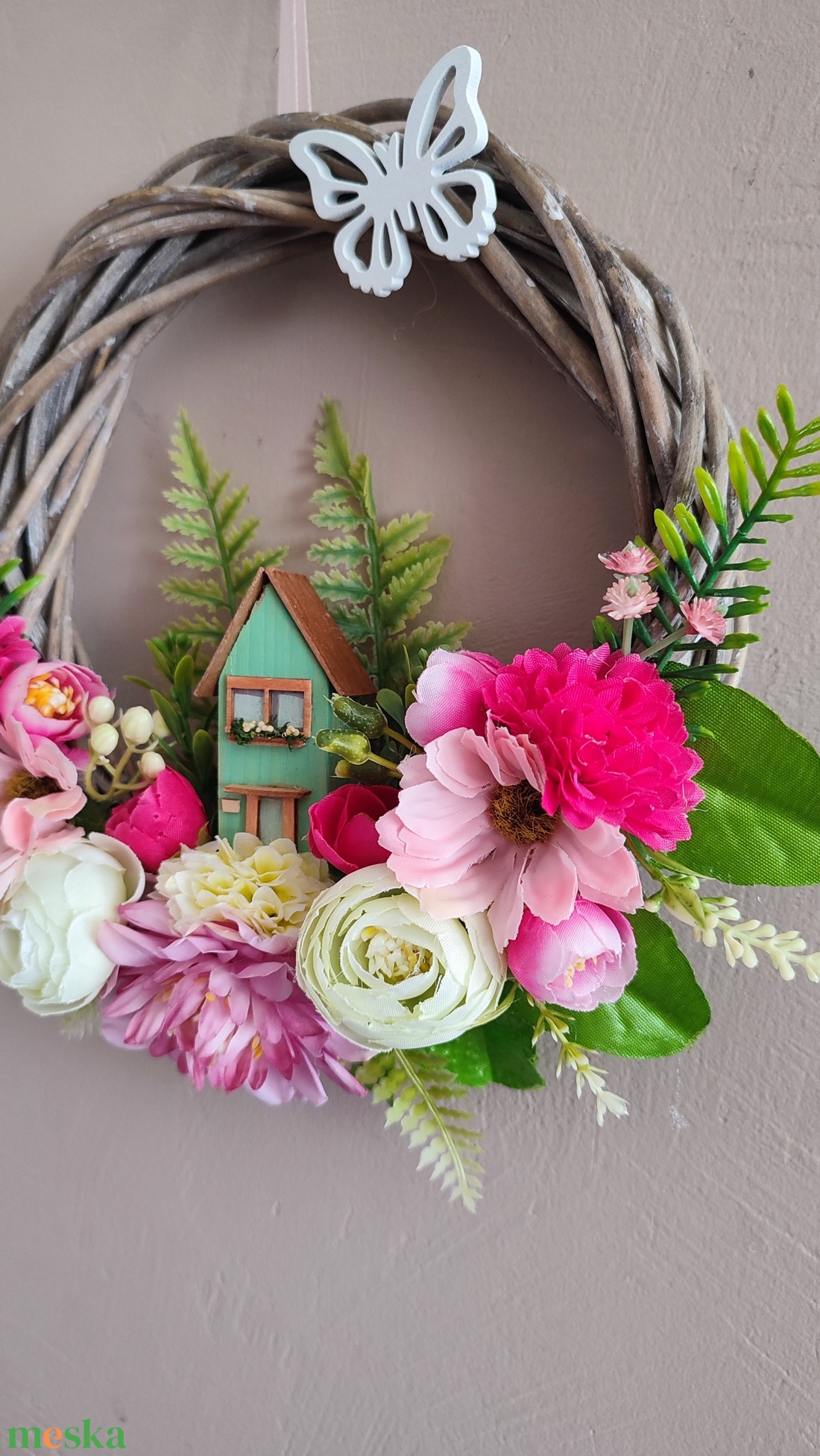 Otthon melege - házikós ajtódísz  - otthon & életmód - dekoráció - ajtó- és ablak dekoráció - ajtódísz & kopogtató - Meska.hu