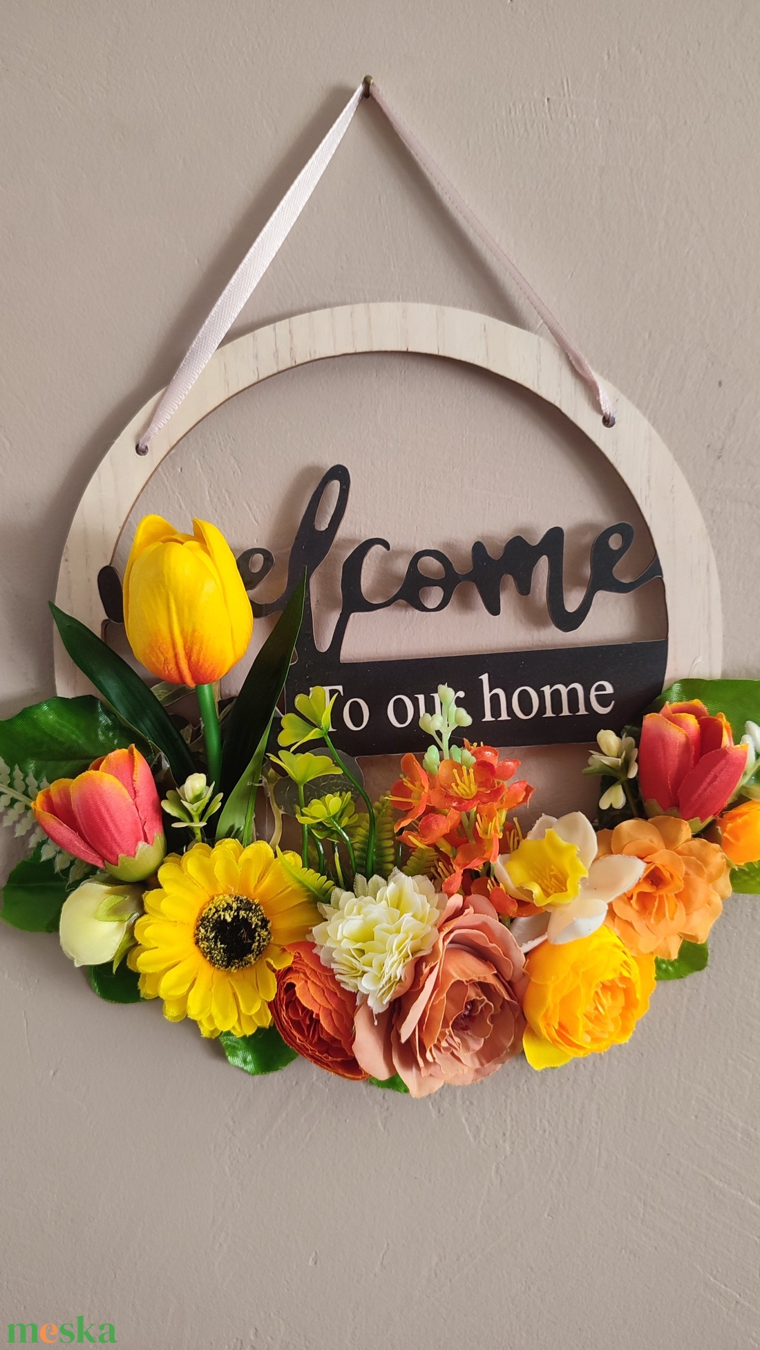 Napsütéses szép tavasz - ajtódísz - otthon & életmód - dekoráció - ajtó- és ablak dekoráció - ajtódísz & kopogtató - Meska.hu