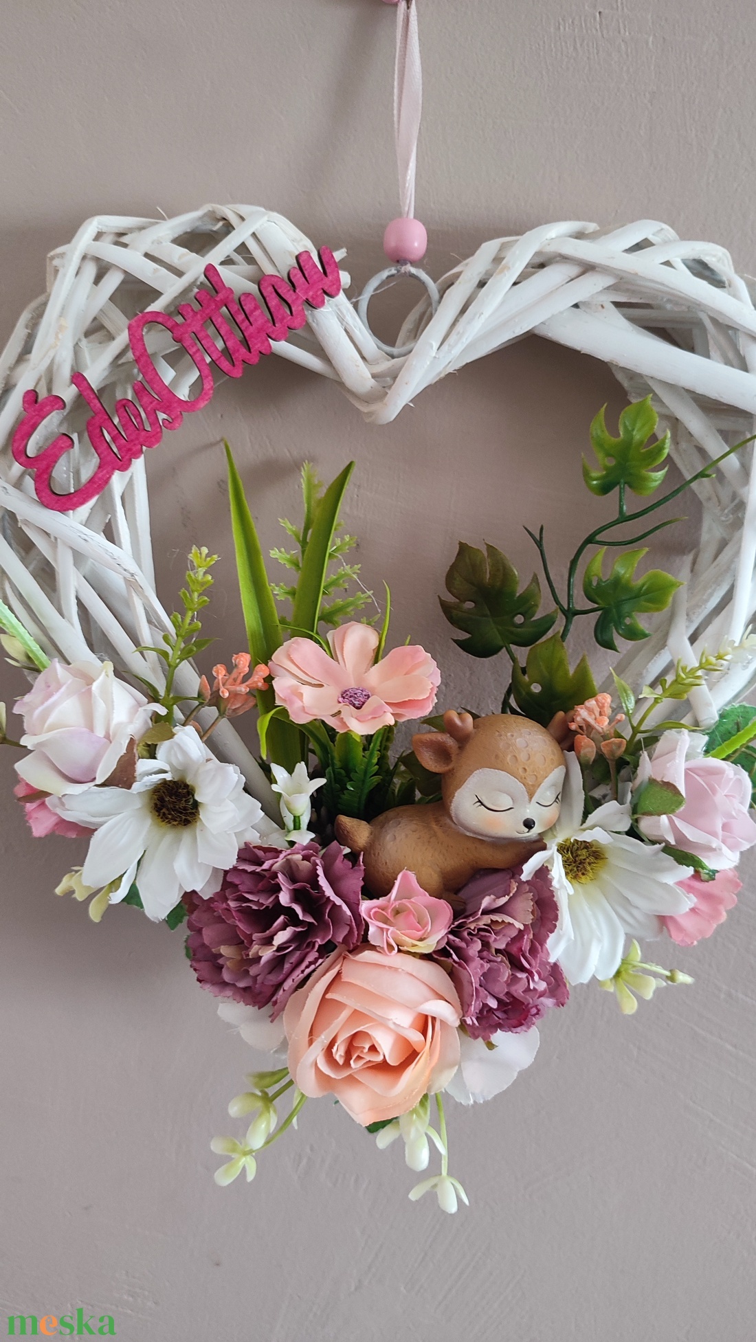 Tavaszi ébredés-  őziés ajtódísz  - otthon & életmód - dekoráció - ajtó- és ablak dekoráció - ajtódísz & kopogtató - Meska.hu