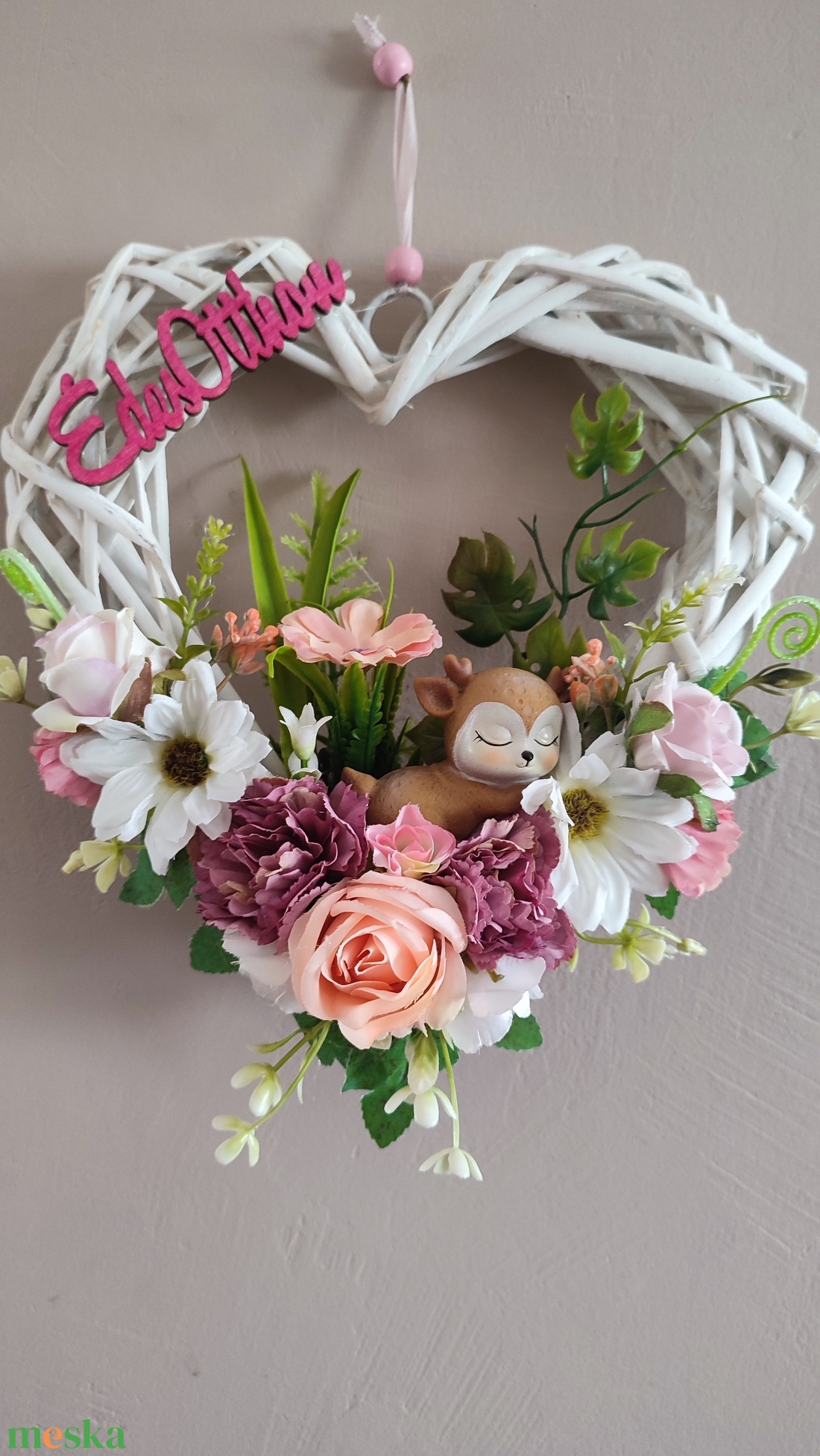 Tavaszi ébredés-  őziés ajtódísz  - otthon & életmód - dekoráció - ajtó- és ablak dekoráció - ajtódísz & kopogtató - Meska.hu