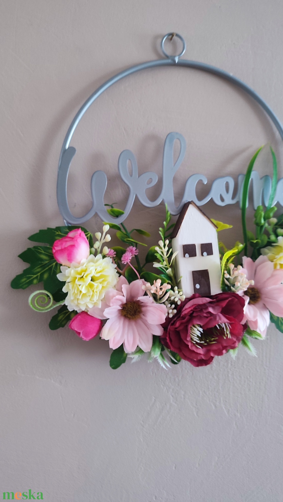 Hazaváró tavaszi ajtódísz  - otthon & életmód - dekoráció - ajtó- és ablak dekoráció - ajtódísz & kopogtató - Meska.hu