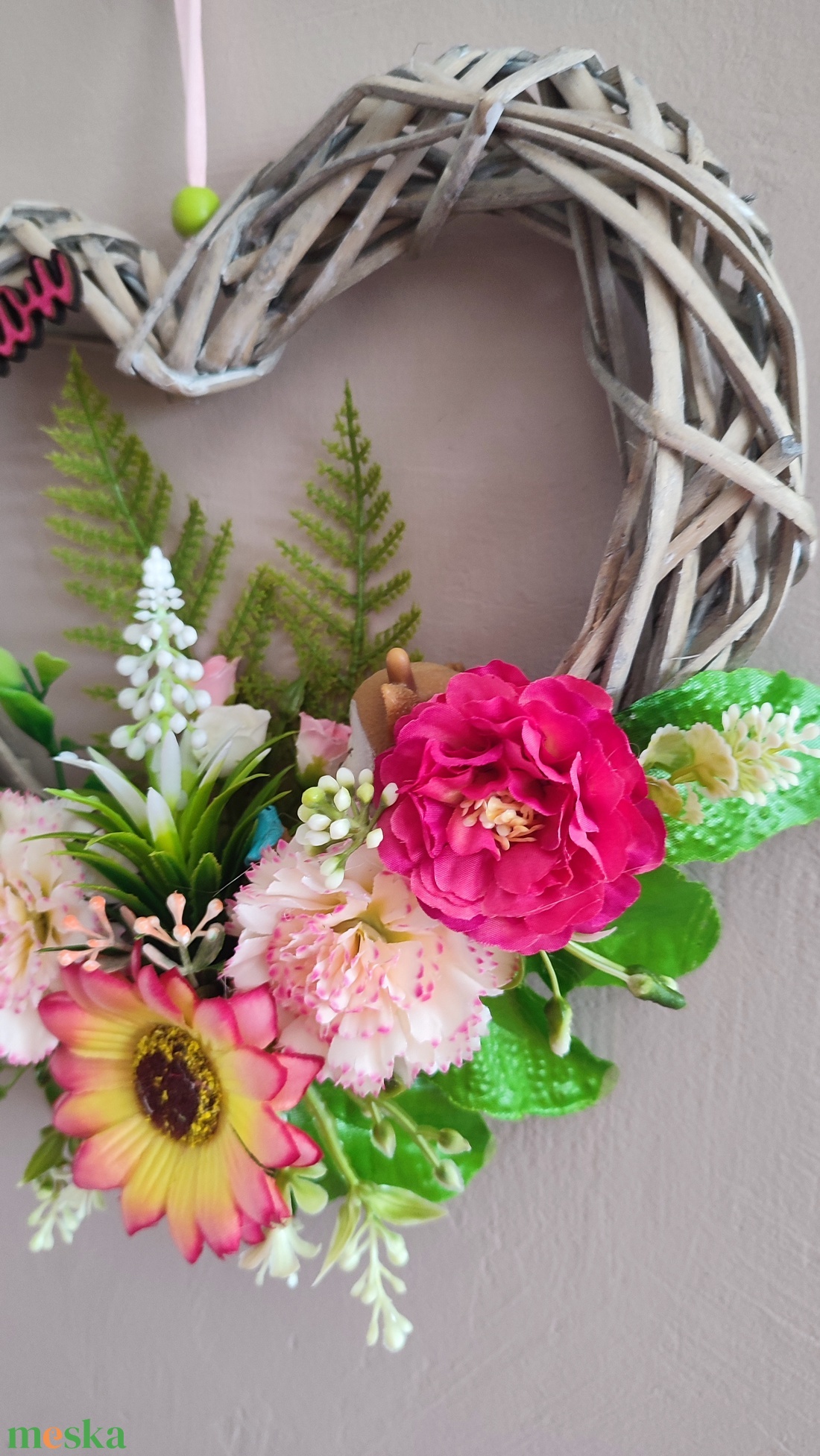 Várlak nyár ! Őzikés virágos ajtódísz  - otthon & életmód - dekoráció - ajtó- és ablak dekoráció - ajtódísz & kopogtató - Meska.hu