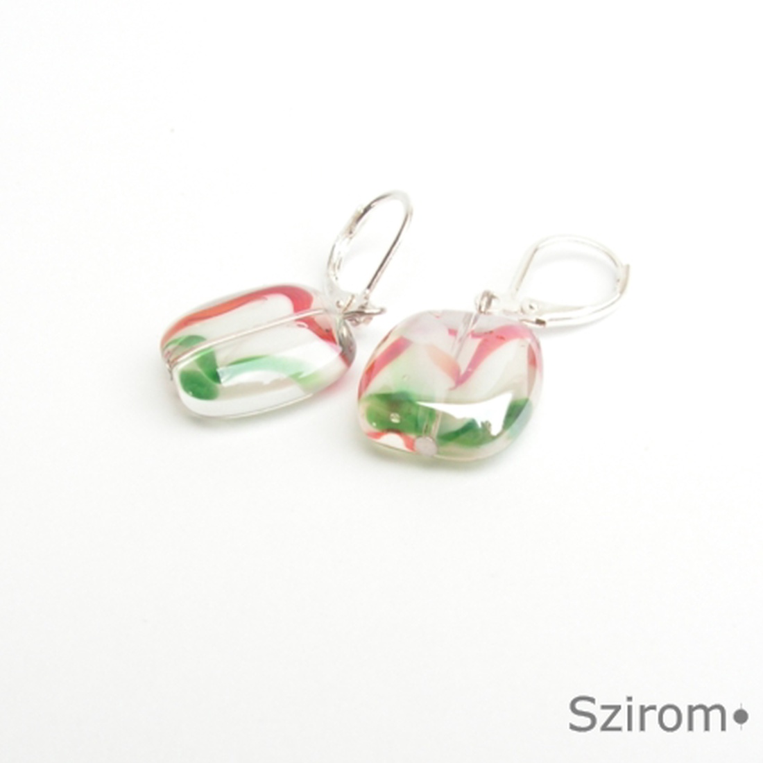 Aranyos magyaros - fülbevaló nemzeti színekkel -  - Meska.hu