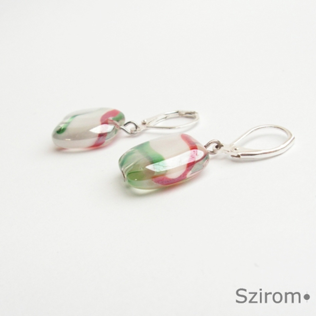 Aranyos magyaros - fülbevaló nemzeti színekkel -  - Meska.hu