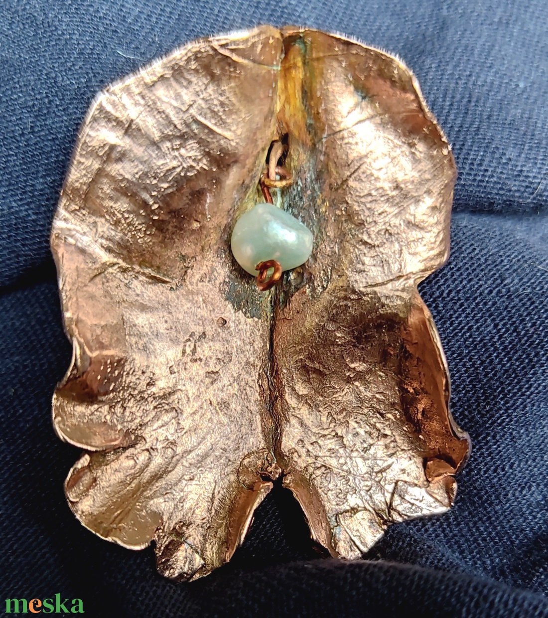 vörösréz medál - ékszer - nyaklánc - medál - Meska.hu