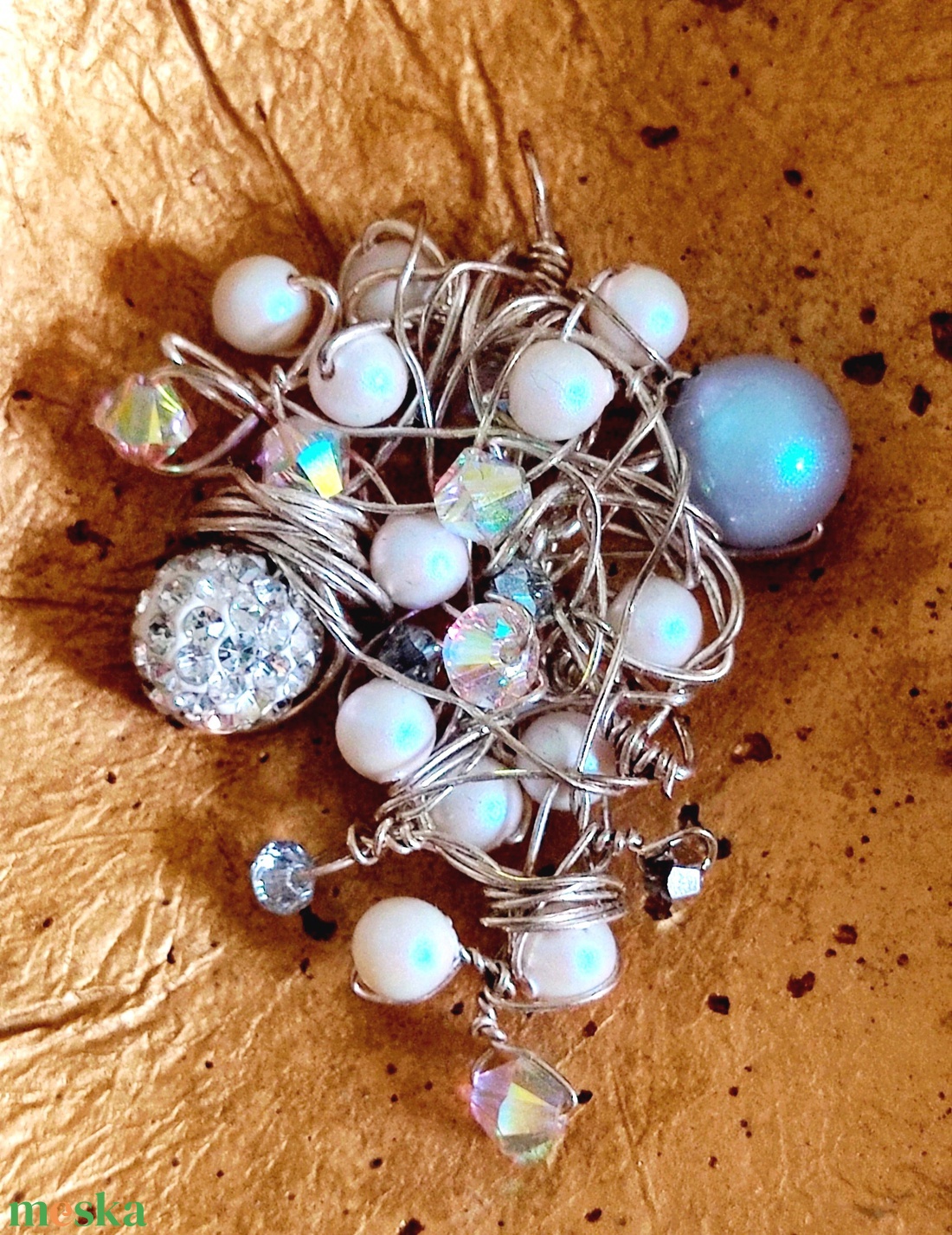 Swarovski kristályos medál - ékszer - nyaklánc - medál - Meska.hu