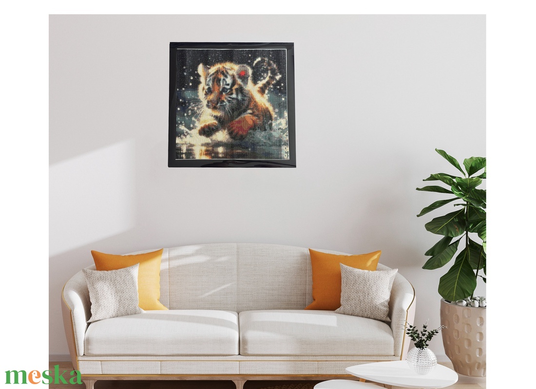 Tigris kép, gyöngykirakó - otthon & életmód - dekoráció - kép & falikép - mozaik kép - Meska.hu Tigris kép, gyöngykirakó - otthon & életmód - dekoráció - kép & falikép - mozaik kép - Meska.hu