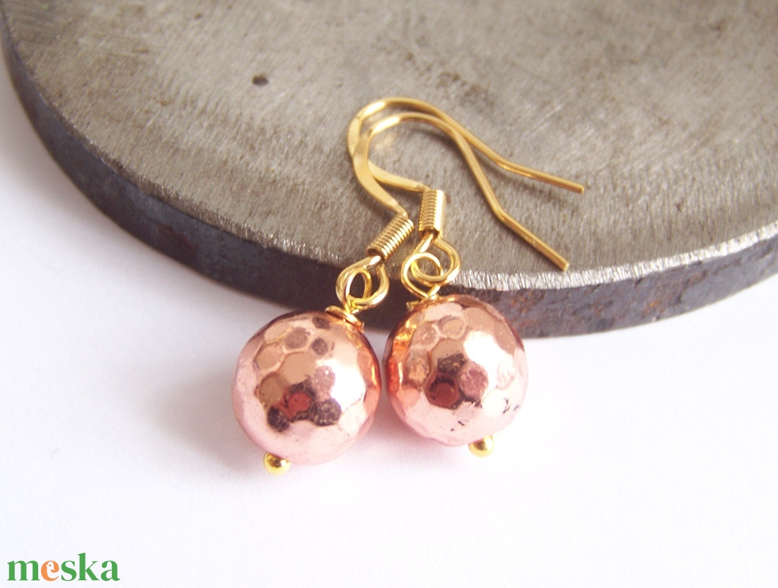 Rose gold fülbevaló - ékszer - fülbevaló - pötty fülbevaló - Meska.hu Rose gold fülbevaló - ékszer - fülbevaló - pötty fülbevaló - Meska.hu