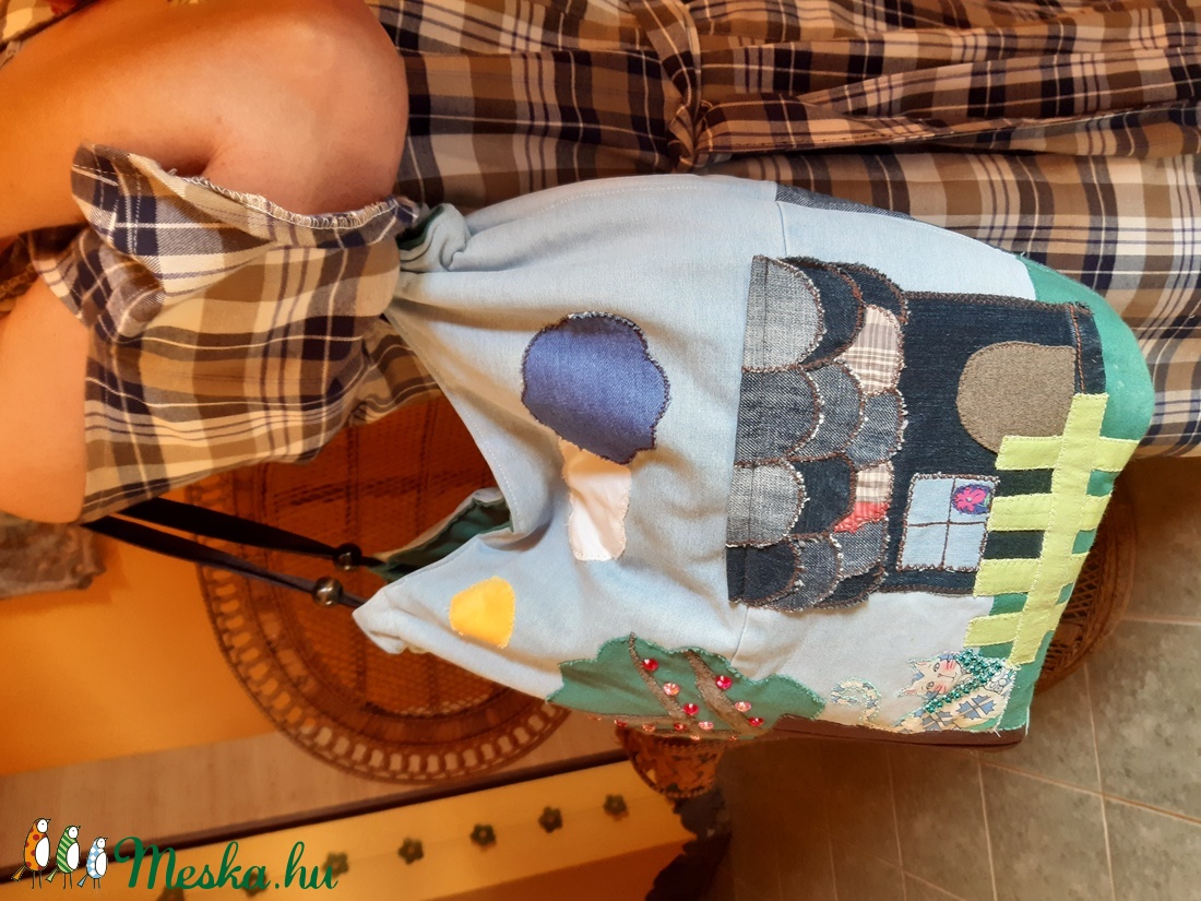 Egyedi patchwork farmer táska,válltáska - táska & tok - kézitáska & válltáska - Meska.hu