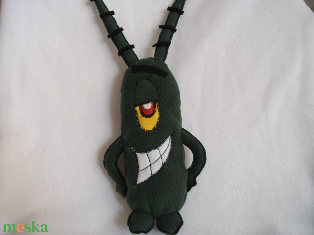 Spongyabob Plankton - játék & sport - plüssállat & játékfigura - plüss mesefigurák - Meska.hu