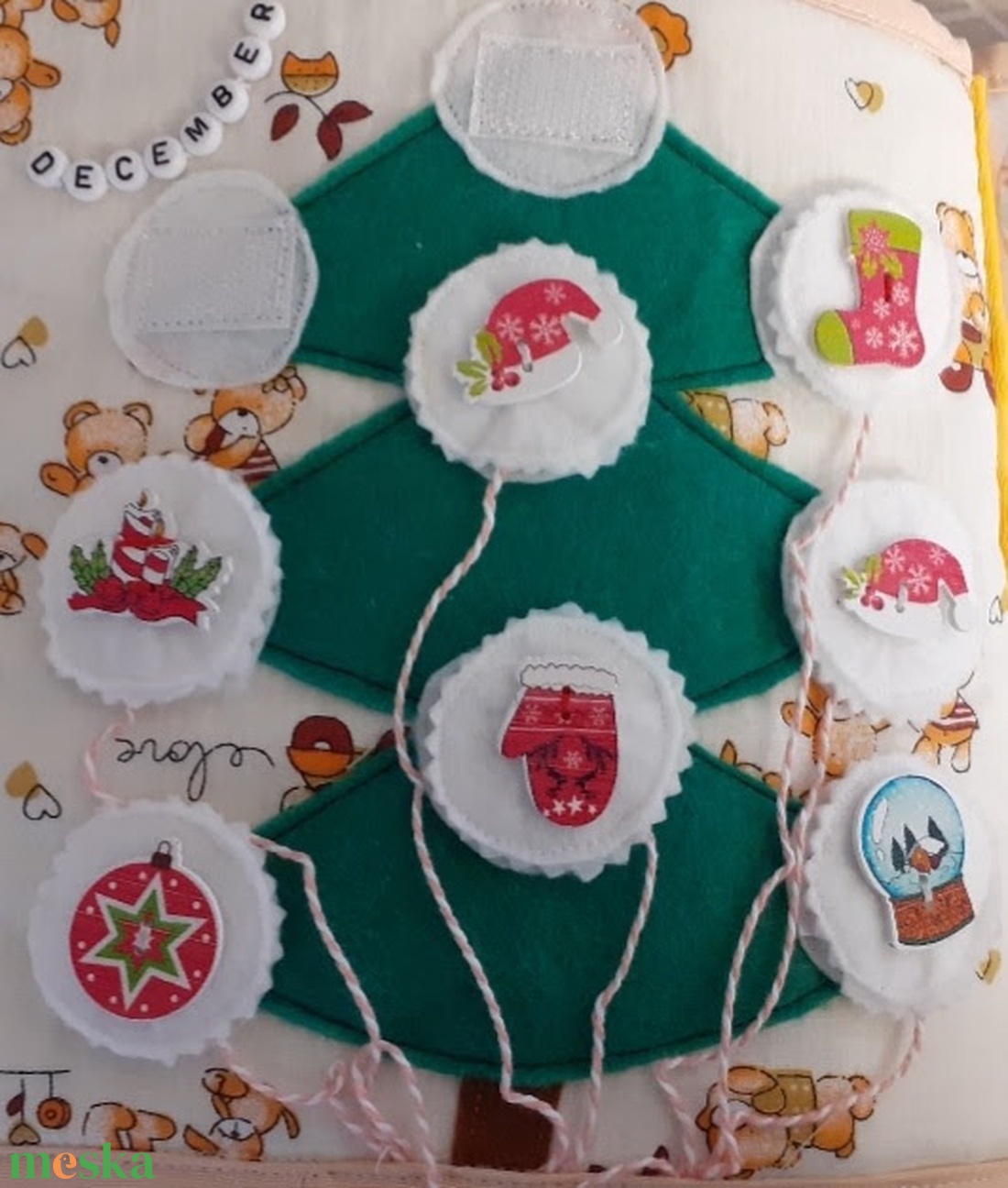 Csendeskönyv  oldal - karácsny - játék & sport - textilkönyv & babakönyv - Meska.hu