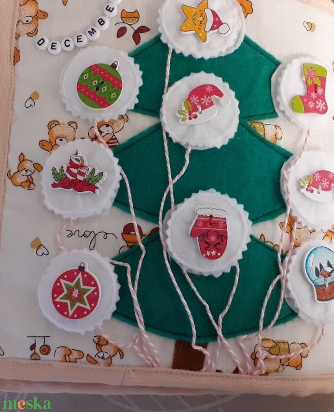 Csendeskönyv  oldal - karácsny - játék & sport - textilkönyv & babakönyv - Meska.hu