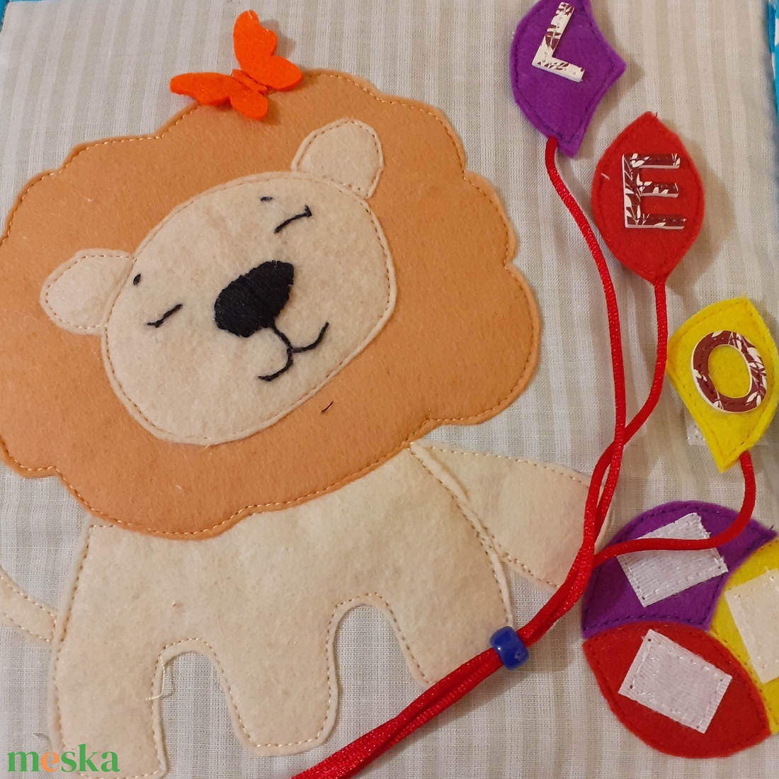 Csendeskönyv  oldal - Leo - játék & sport - textilkönyv & babakönyv - Meska.hu