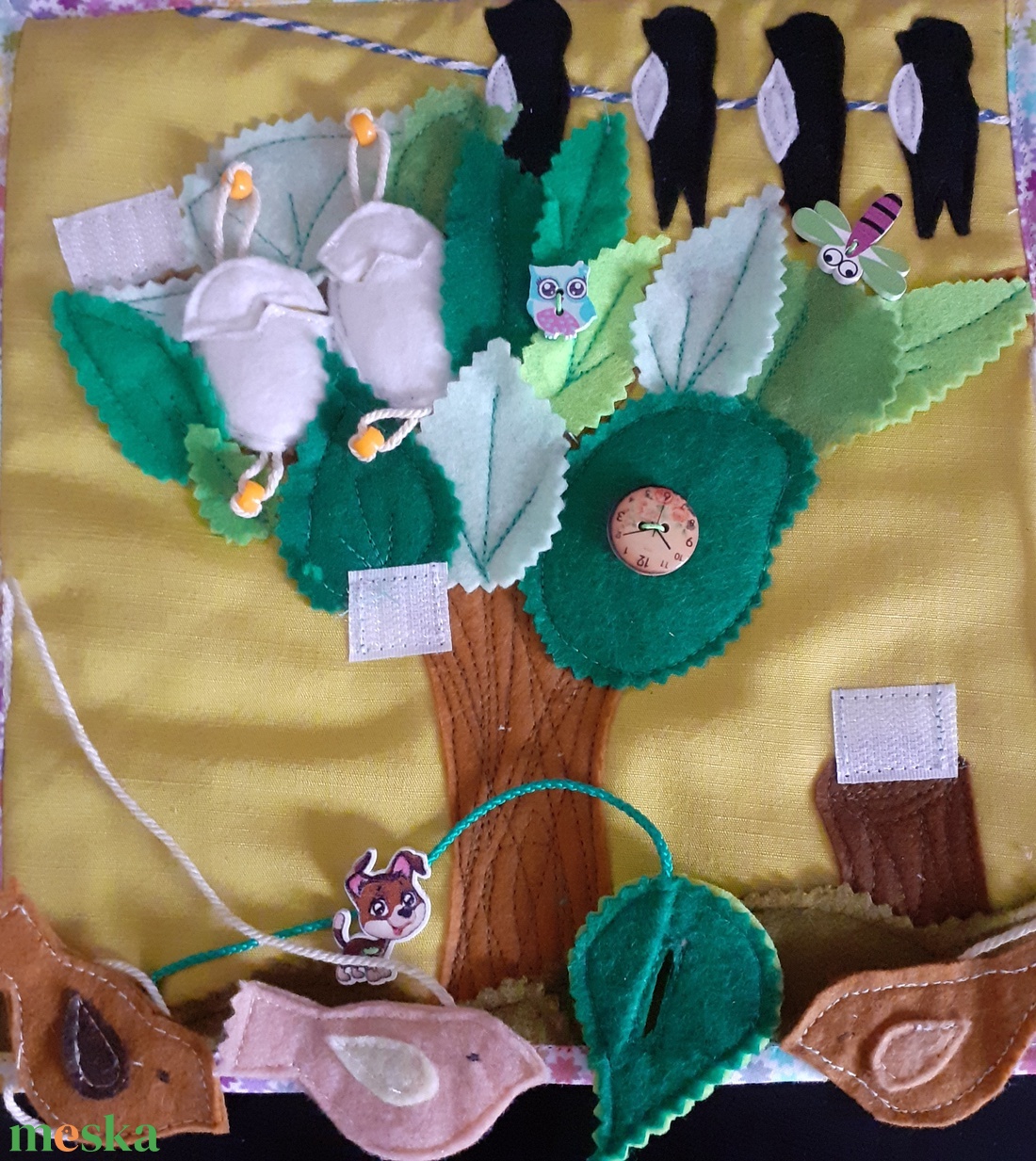 Kis madár család -oldal egy csendes könyvből. - játék & sport - textilkönyv & babakönyv - Meska.hu