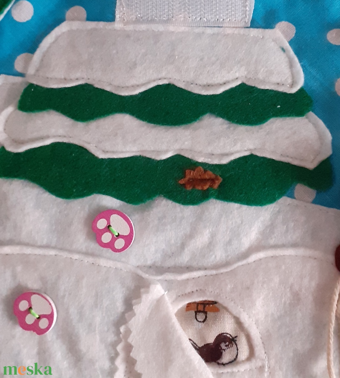 Kis madár család -oldal egy csendes könyvből. - játék & sport - textilkönyv & babakönyv - Meska.hu