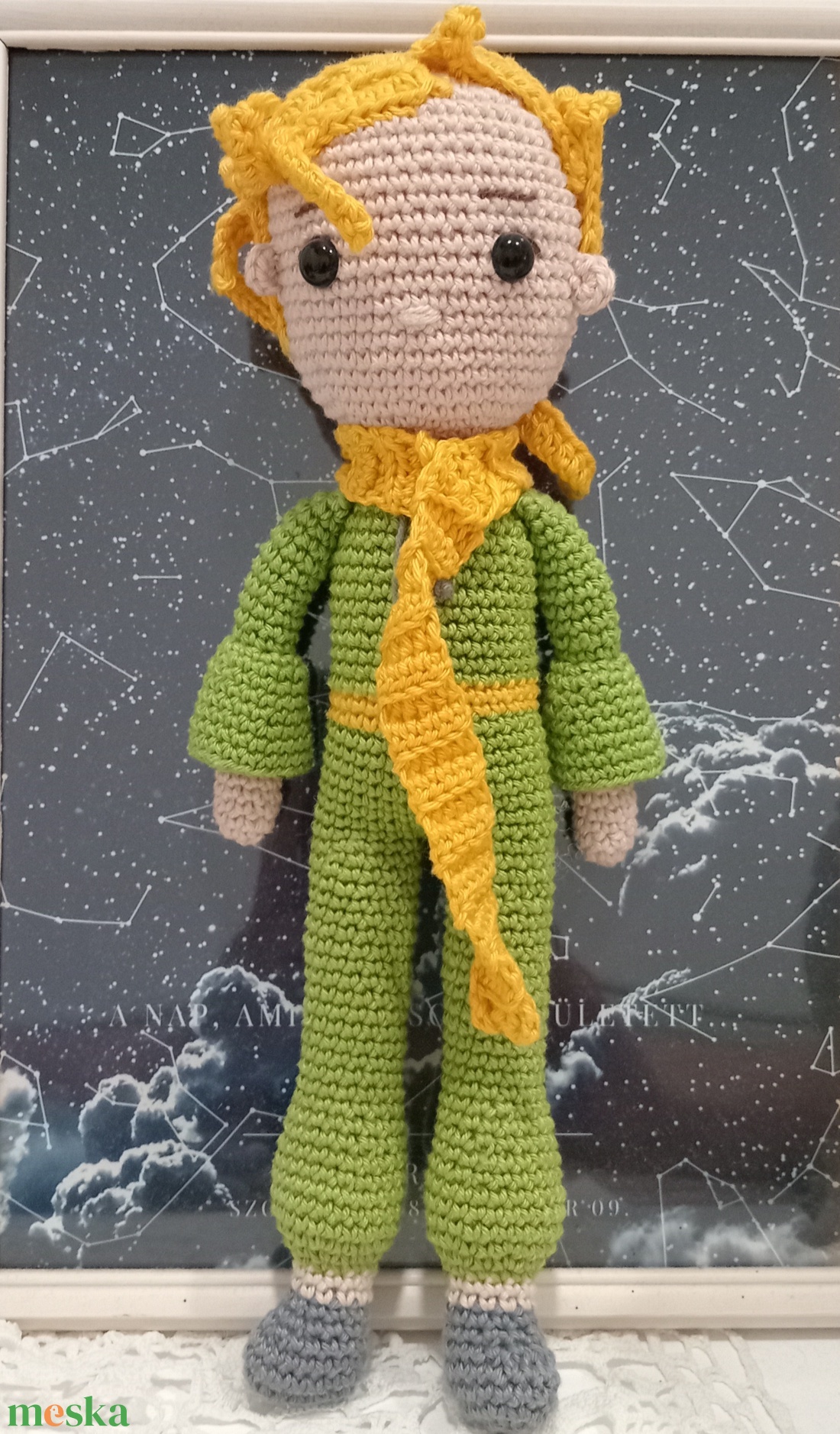 Kisherceg amigurumi figura - otthon & életmód - dekoráció - ajtó- és ablak dekoráció - ajtótábla - Meska.hu