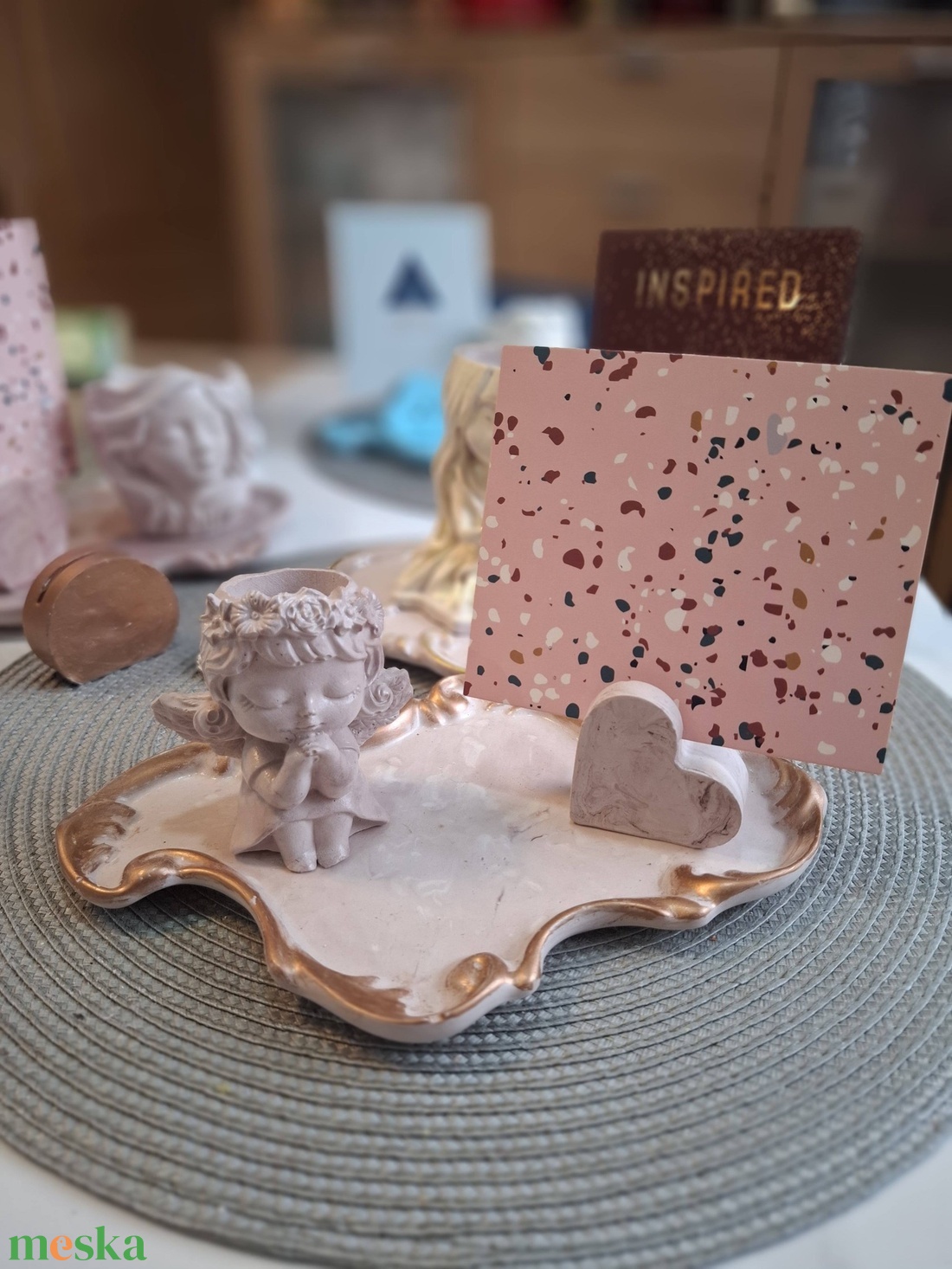 Angyalkás mécses - otthon & életmód - dekoráció - dekoratív figurák és szobrok - Meska.hu