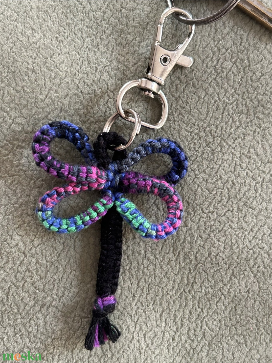 szitakötő kulcstartó/táskadísz - táska & tok - kulcstartó & táskadísz - kulcstartó - Meska.hu
