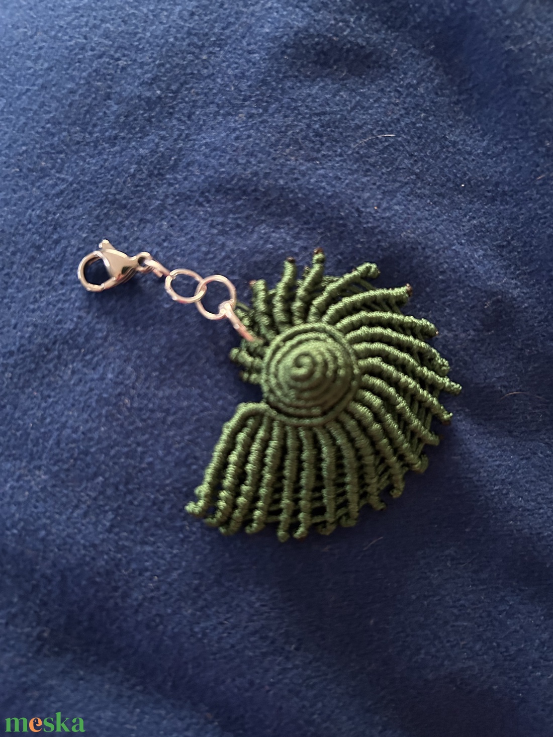 kagyló táskadísz - táska & tok - kulcstartó & táskadísz - táskadísz - Meska.hu