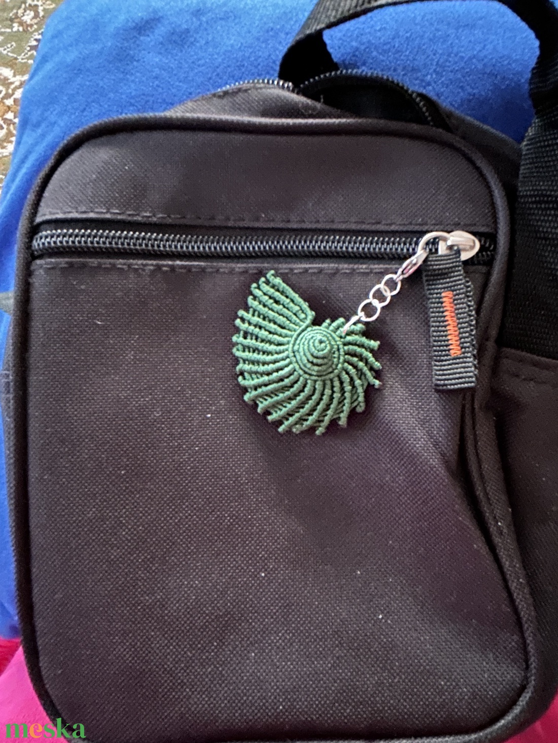 kagyló táskadísz - táska & tok - kulcstartó & táskadísz - táskadísz - Meska.hu