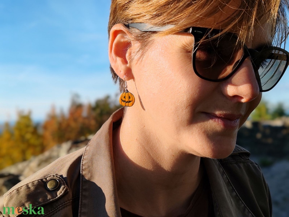 Tök tűzzománc fülbevaló - ékszer - fülbevaló - lógó fülbevaló - Meska.hu Tök tűzzománc fülbevaló - ékszer - fülbevaló - lógó fülbevaló - Meska.hu