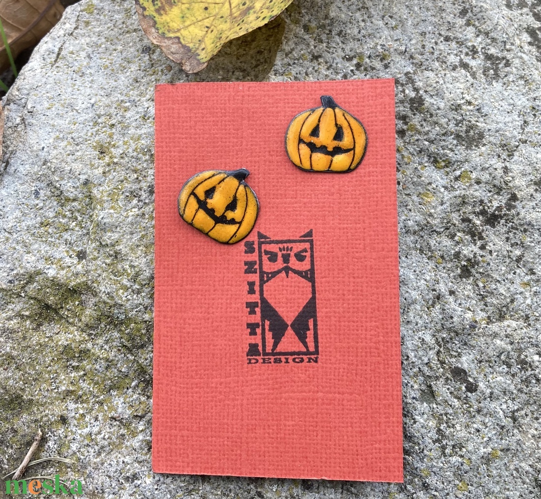 Tök tűzzománc fülbevaló - ékszer - fülbevaló - lógó fülbevaló - Meska.hu Tök tűzzománc fülbevaló - ékszer - fülbevaló - lógó fülbevaló - Meska.hu