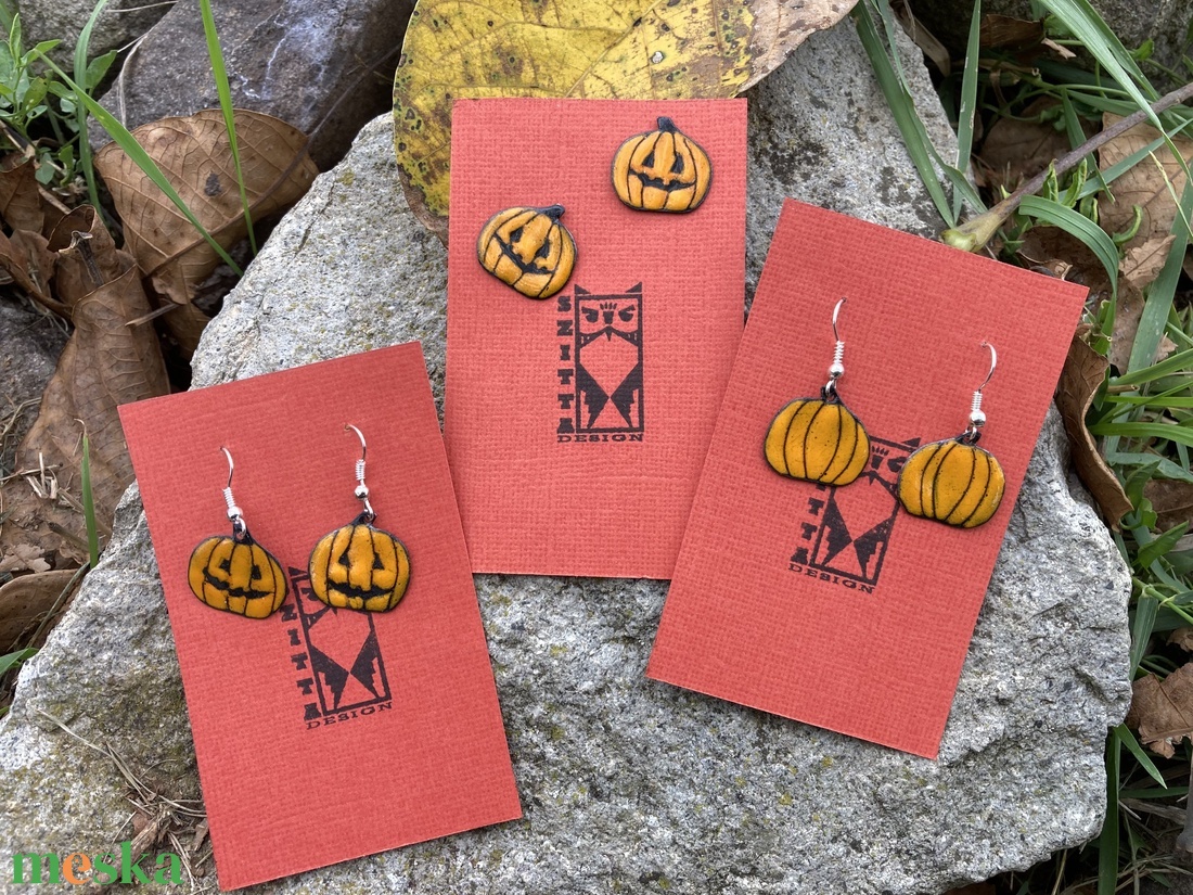 Tök tűzzománc fülbevaló - ékszer - fülbevaló - lógó fülbevaló - Meska.hu Tök tűzzománc fülbevaló - ékszer - fülbevaló - lógó fülbevaló - Meska.hu