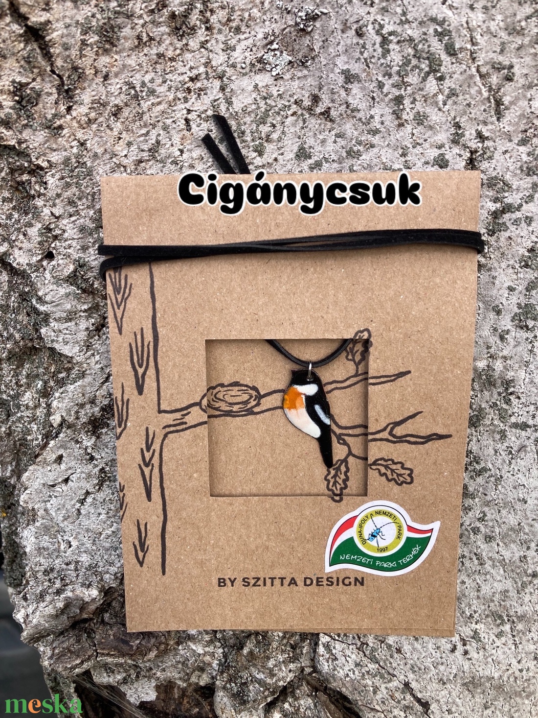 Cigánycsuk tűzzománc nyaklánc - ékszer - nyaklánc - medálos nyaklánc - Meska.hu