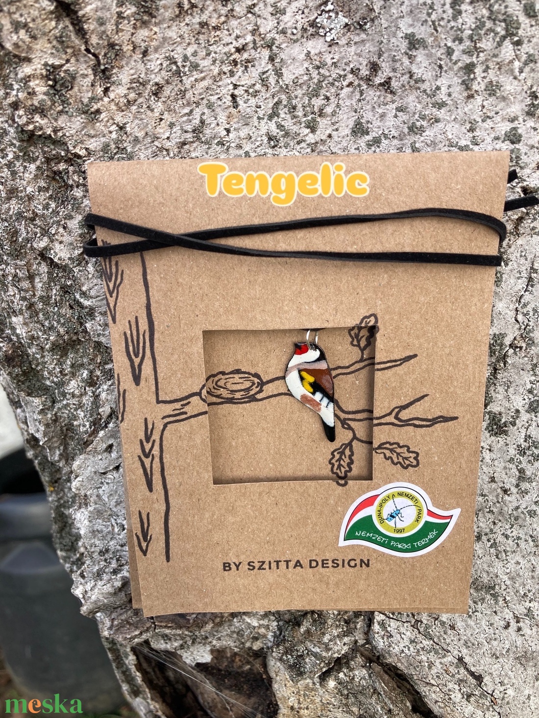 Tengelic tűzzománc nyaklánc - ékszer - nyaklánc - medálos nyaklánc - Meska.hu