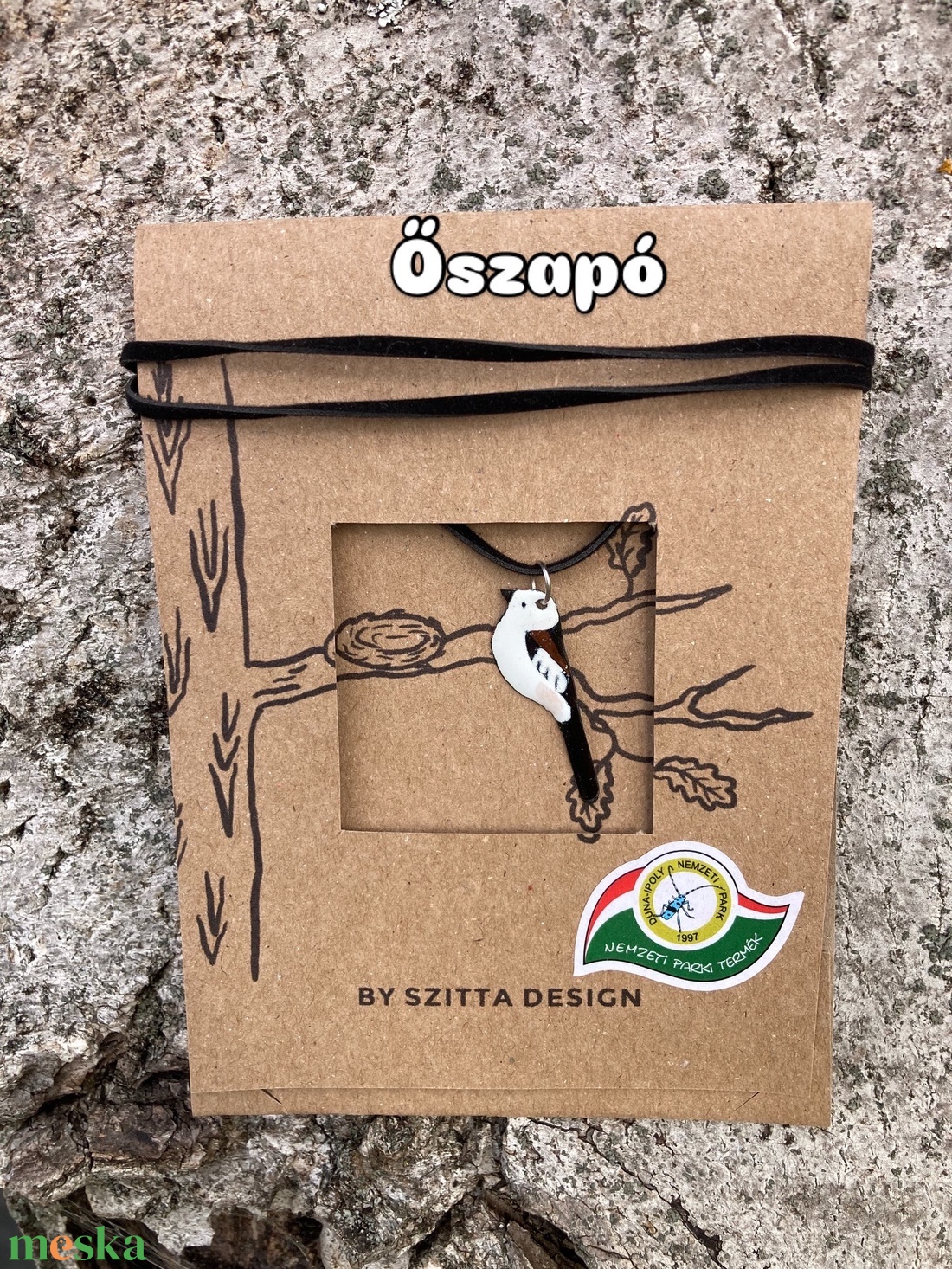 Őszapó tűzzománc nyaklánc - ékszer - nyaklánc - medálos nyaklánc - Meska.hu