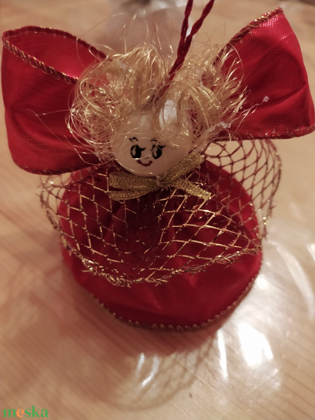 Angyalka - karácsony - karácsonyi lakásdekoráció - karácsonyfadíszek - Meska.hu