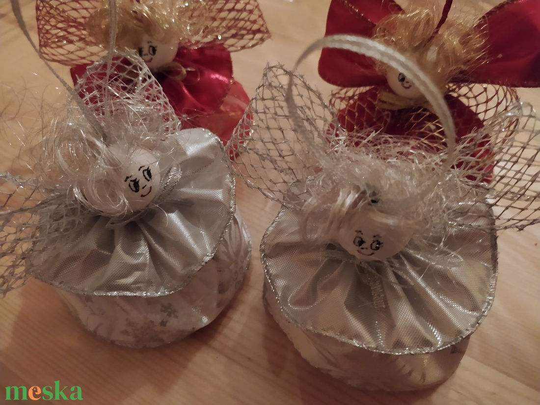 Angyalka - karácsony - karácsonyi lakásdekoráció - karácsonyfadíszek - Meska.hu