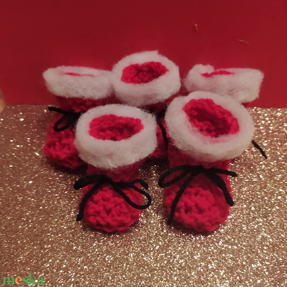 Mikulás csizma karácsonyfadísz - karácsony - karácsonyi lakásdekoráció - karácsonyfadíszek - Meska.hu