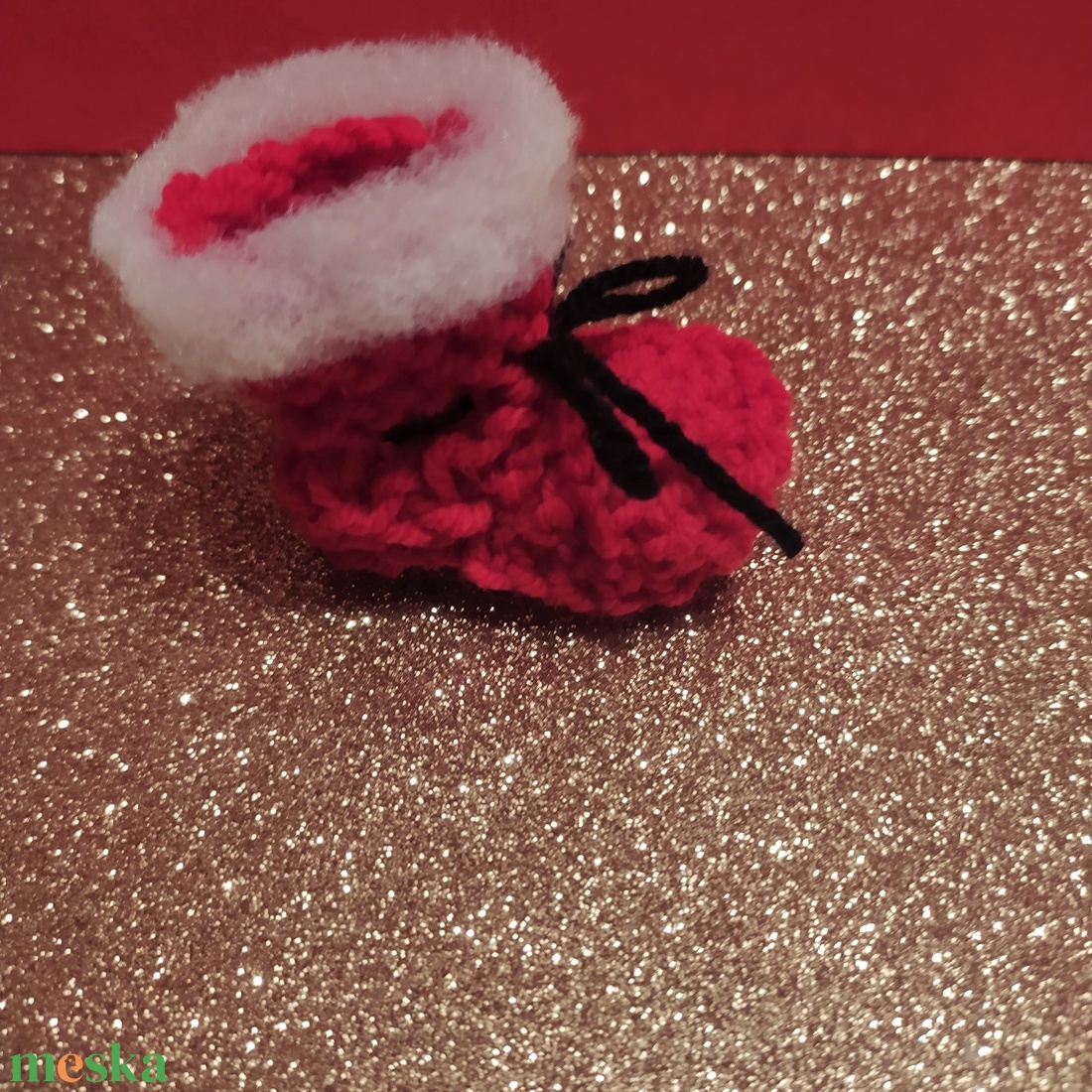 Mikulás csizma karácsonyfadísz - karácsony - karácsonyi lakásdekoráció - karácsonyfadíszek - Meska.hu