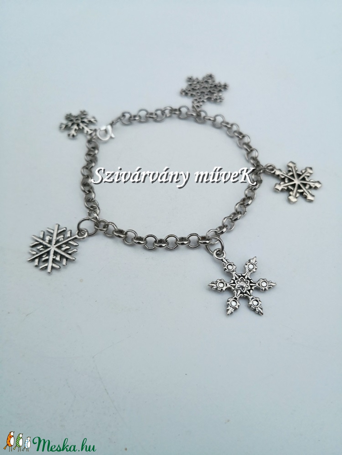 Hókristályok karkötő -  - Meska.hu Hókristályok karkötő -  - Meska.hu